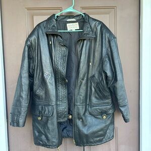 Vintage Brandon Thomas Black Leather Jacket
